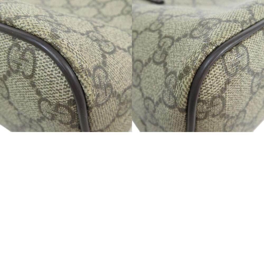 Gucci GG Supreme 2way Convertible Tote featuring brown leather - Picture 10 of 11